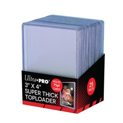 Ultra·PRO 3" x 4" 75pt Toploaders (25 Pack)