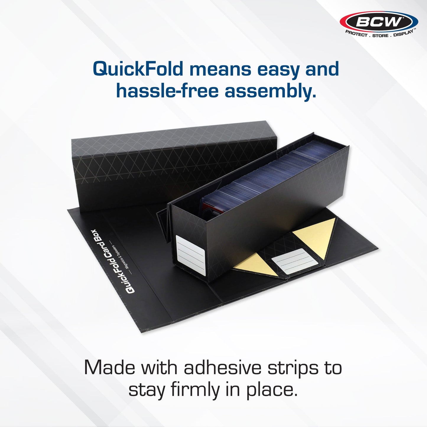 QUICKFOLD MAGNETIC & TOPLOADER CARD BOX  (3-PACK)