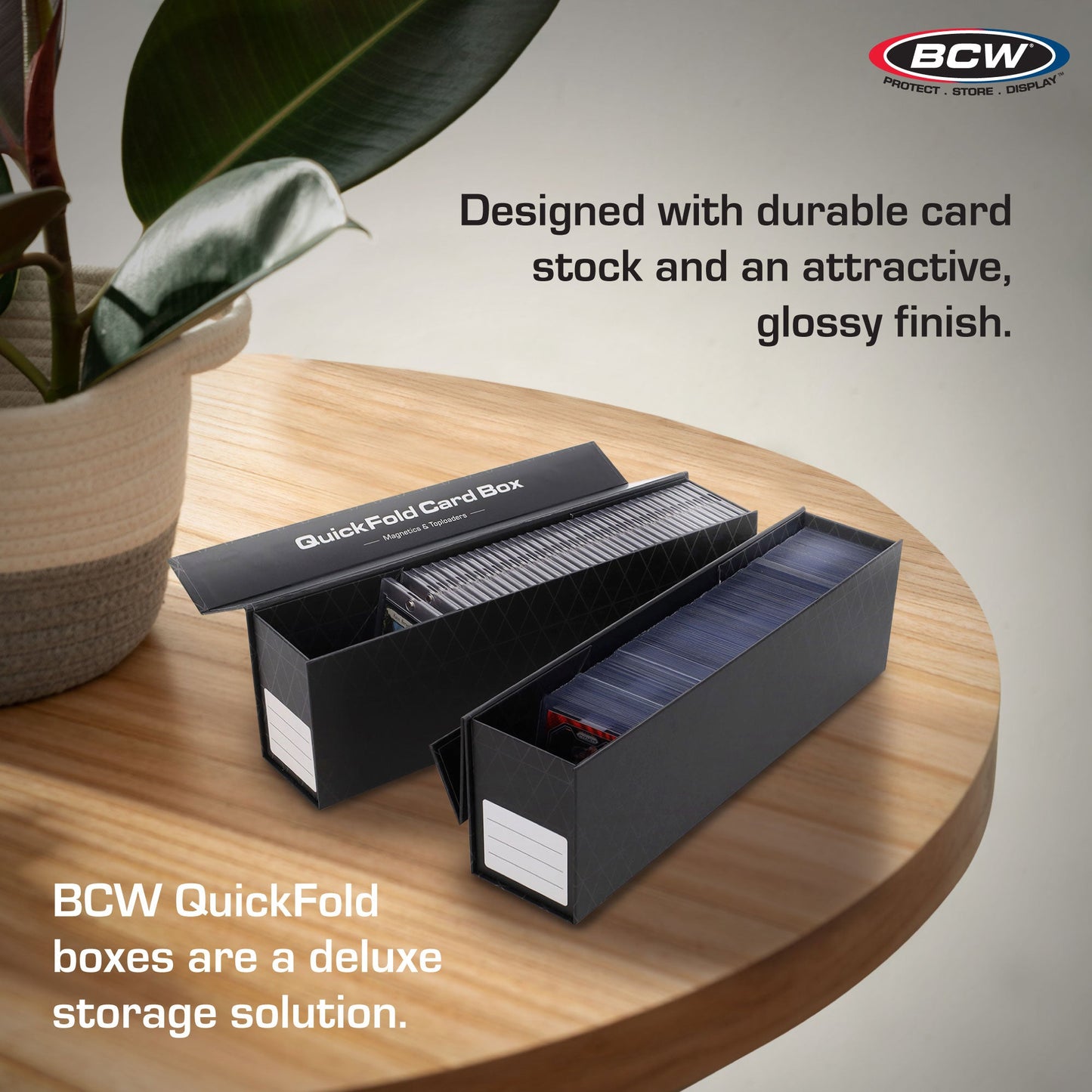 QUICKFOLD MAGNETIC & TOPLOADER CARD BOX  (3-PACK)