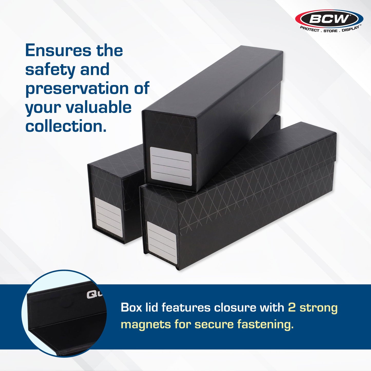 QUICKFOLD MAGNETIC & TOPLOADER CARD BOX  (3-PACK)