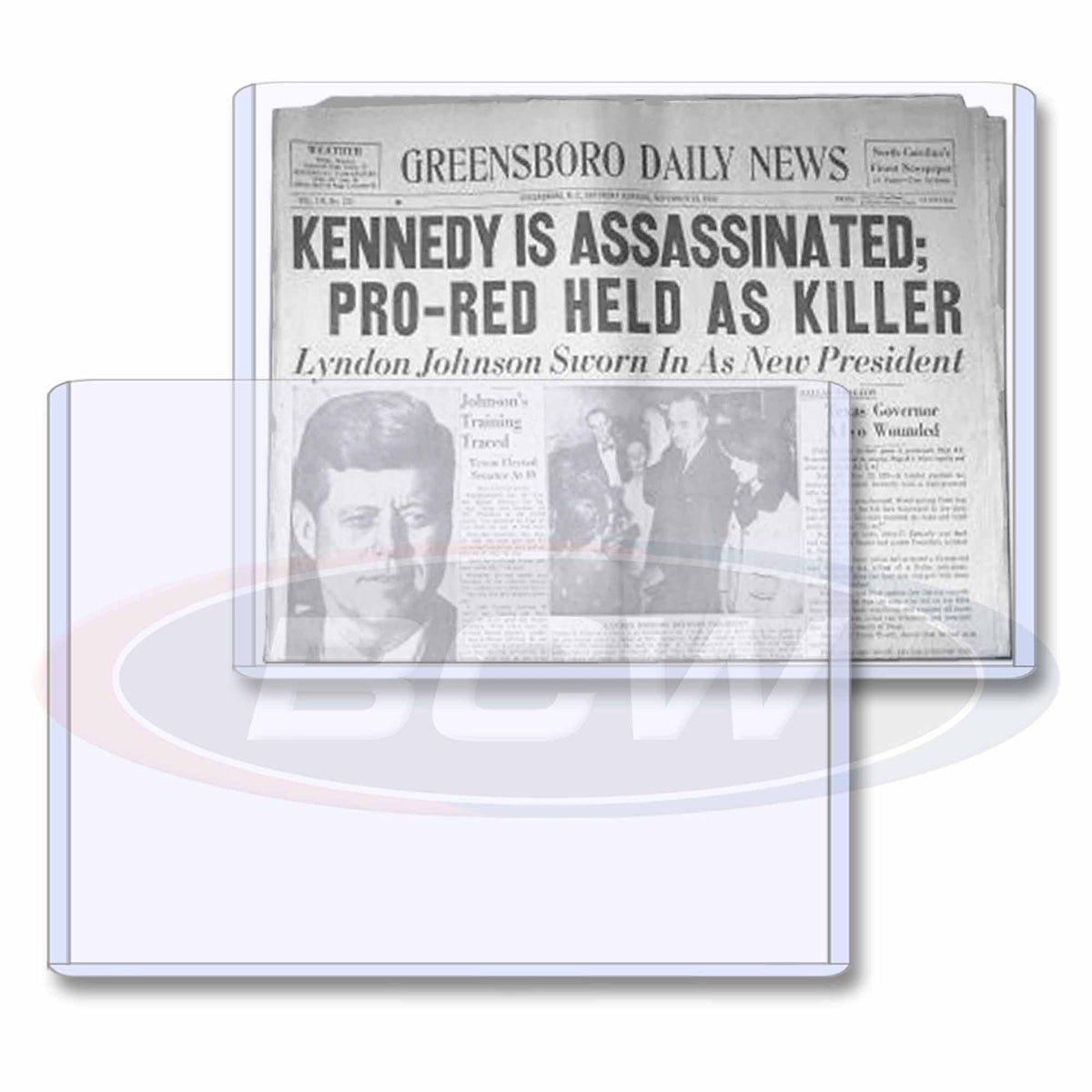 BCW Newspaper Toploader 13" x 11" (5-Pack)