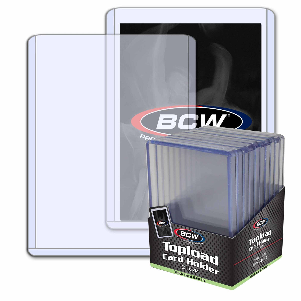 BCW Thick Card Toploaders - 240 PT. (10-PACK)