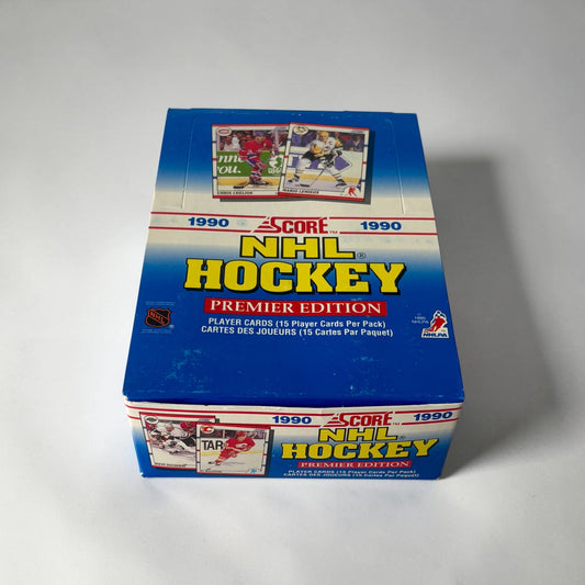 1990-91 Score NHL Hockey Premier Edition Canadian Version – Full Box