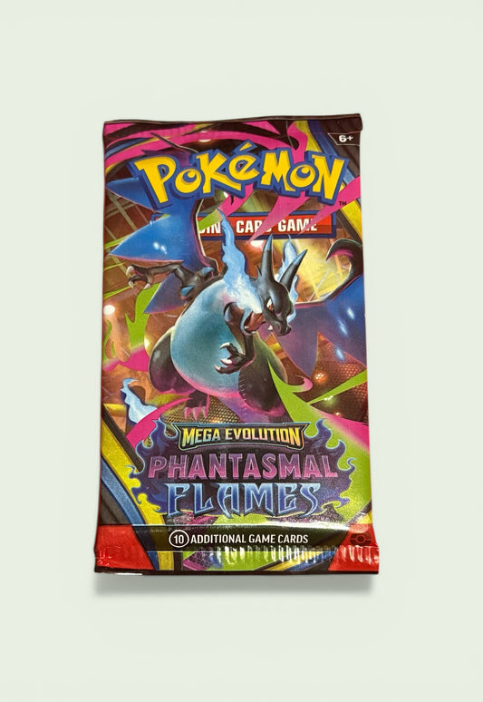 Pokémon TCG: Mega Evolution—Phantasmal Flames Booster Pack (1 Sealed Pack)
