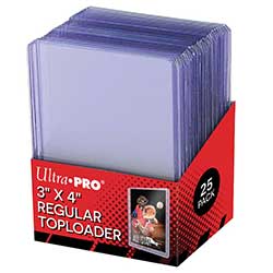 Ultra·PRO 3" x 4" 35pt Regular Standard Size Toploaders (25 Pack)