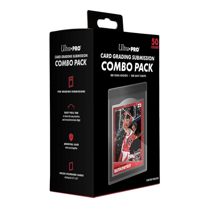 Ultra·PRO Card Grading Submission Combo Pack (50 Semi-Rigids + 50 Sleeves)