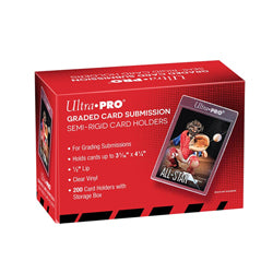 Ultra·PRO Semi-Rigid Card Holders – Tall / Graded Card Submission (200 Pack)