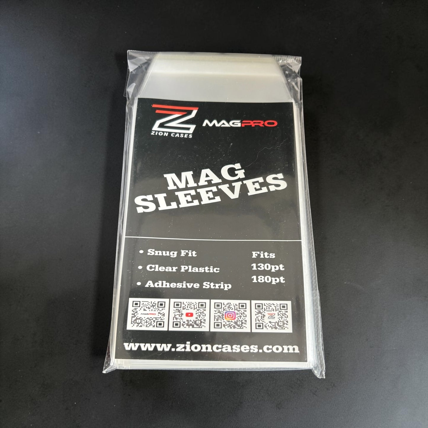 Zion Cases MAG Sleeves 130pt-180pt