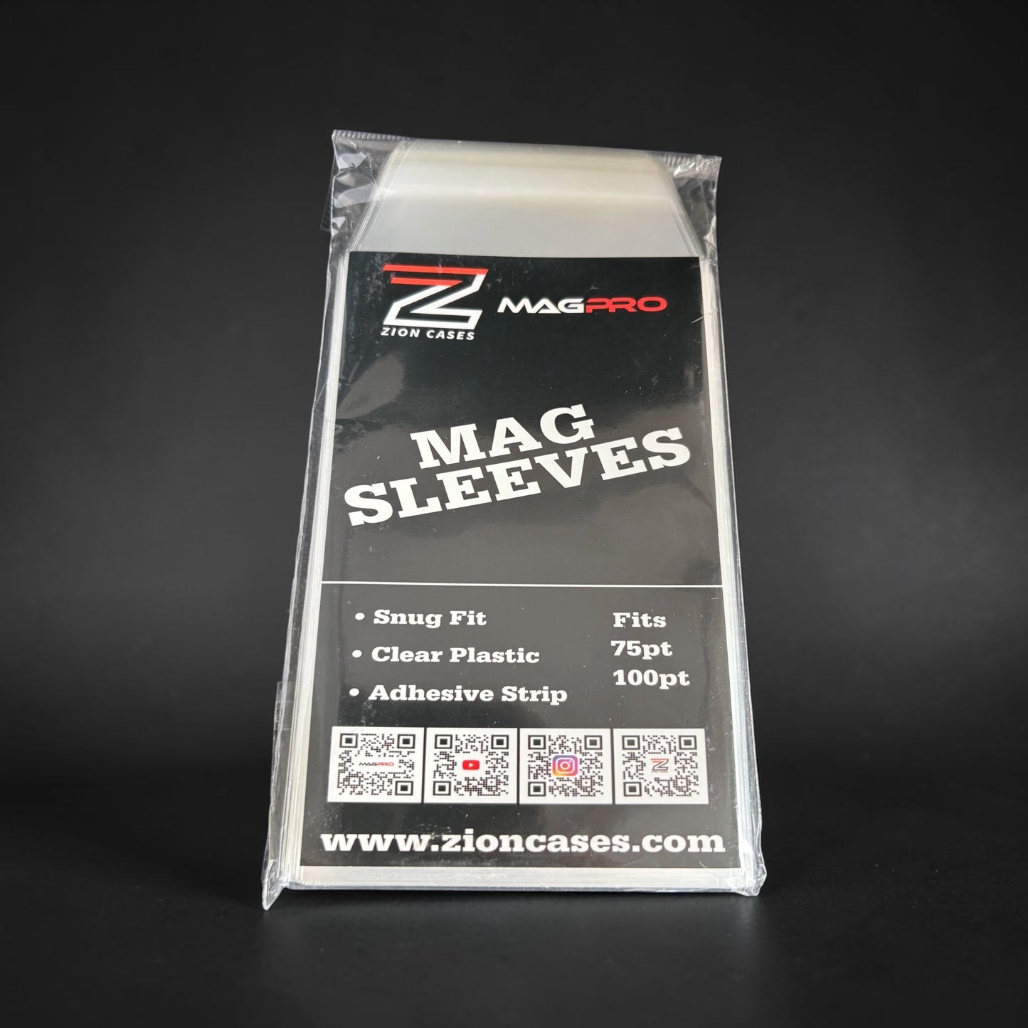 Zion Cases MAG Sleeves 75pt-100pt
